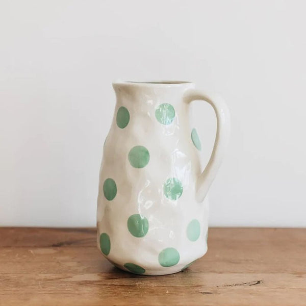 Find Mint Green Spot Jug - Noss at Bungalow Trading Co.
