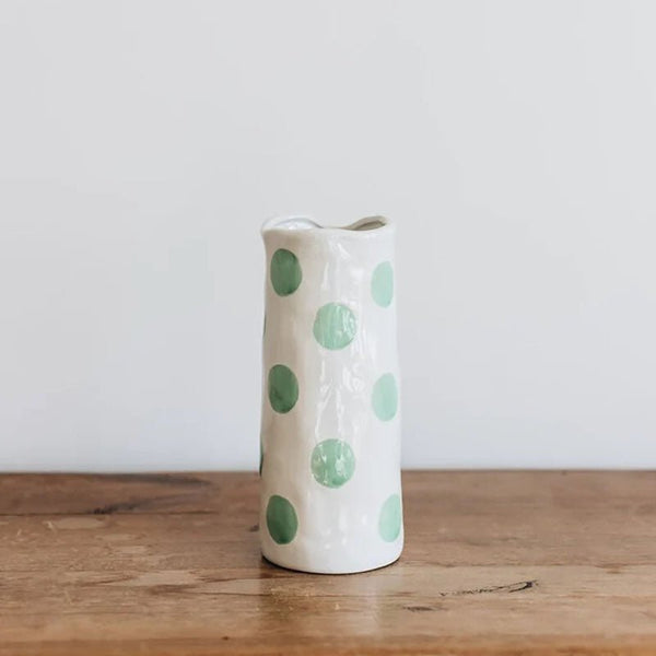 Find Mint Green Spot Vase Medium - Noss at Bungalow Trading Co.