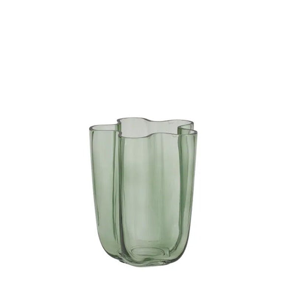 Find Miranda Glass Wave Vase Mint 20cm - Coast to Coast at Bungalow Trading Co.