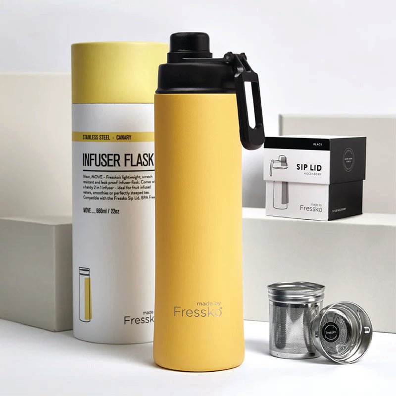 Find Move Flask Canary 660ml - FRESSKO at Bungalow Trading Co.