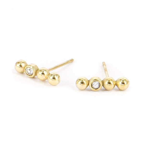 Find Muri Gold Studs - Zag Bijoux at Bungalow Trading Co.