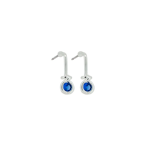 Find Paddle Earrings Silver Blue - Tiger Tree at Bungalow Trading Co.