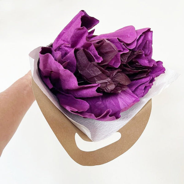 Find Paper Flower Large Purple - Bungalow Trading Co at Bungalow Trading Co.