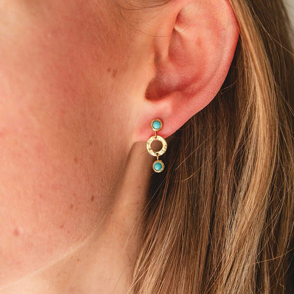 Find Roni Earrings Turquoise - Zag Bijoux at Bungalow Trading Co.
