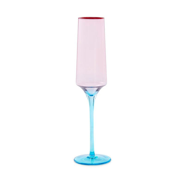 Find Rose With A Twist Champagne Glass Set of 2 - Kip & Co at Bungalow Trading Co.