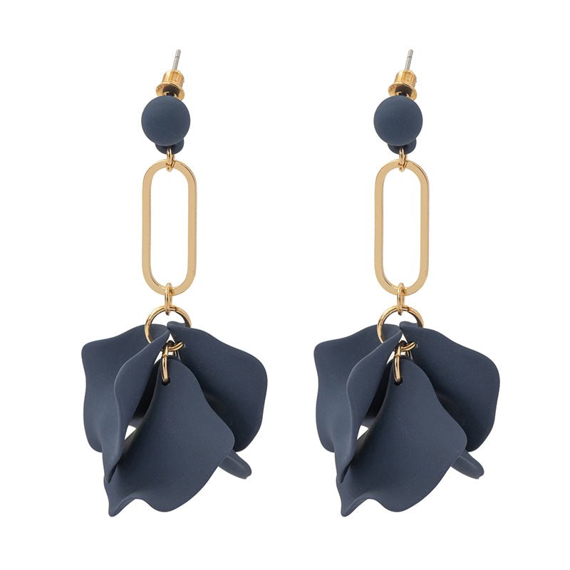Find Selena Navy Earrings - Sable & Dixie at Bungalow Trading Co.