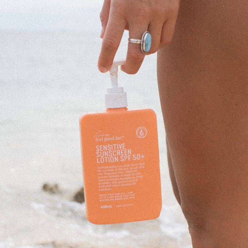 Find Sensitive Sunscreen SPF50+ 400ml - We Are Feel Good Inc. at Bungalow Trading Co.