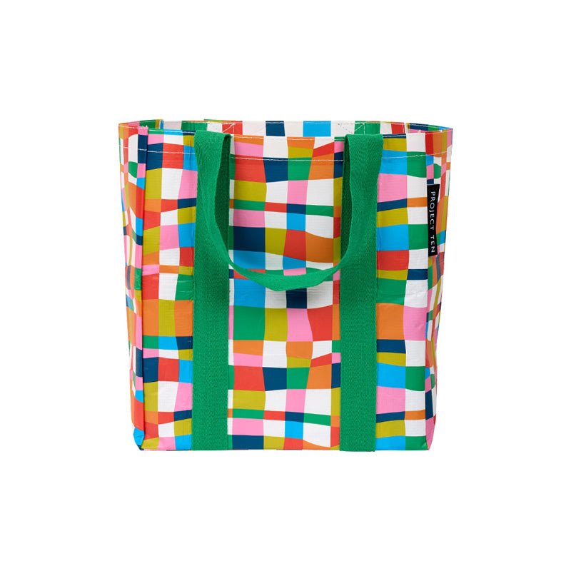 Find Shopper Tote Rainbow Weave - Project Ten at Bungalow Trading Co.