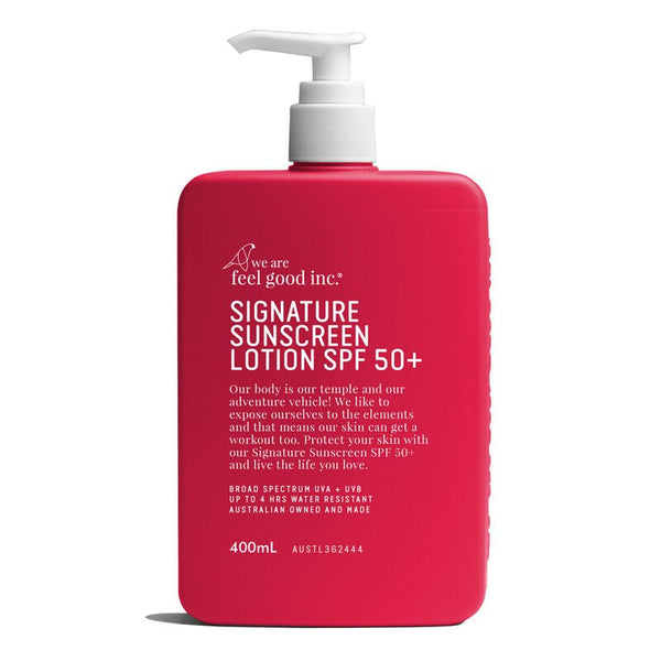 Find Signature Sunscreen SPF50+ 400ml - We Are Feel Good Inc. at Bungalow Trading Co.