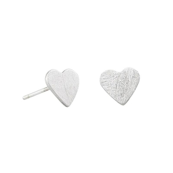 Find Silver Heart Stud Earring - Tiger Tree at Bungalow Trading Co.
