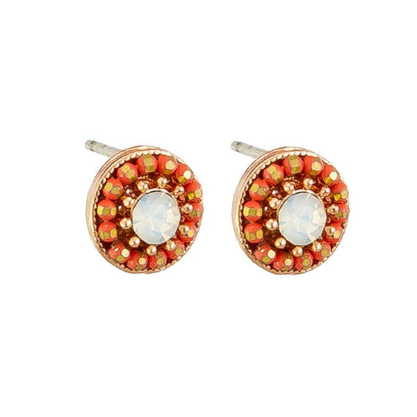 Find St Ives Stud Earrings Coral - Tiger Tree at Bungalow Trading Co.