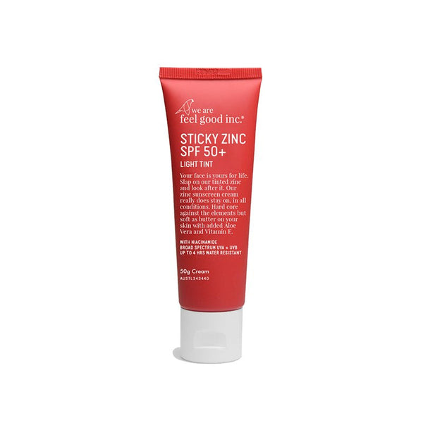 Find Sticky Zinc Light Tint SPF50+ 50g - We Are Feel Good Inc. at Bungalow Trading Co.