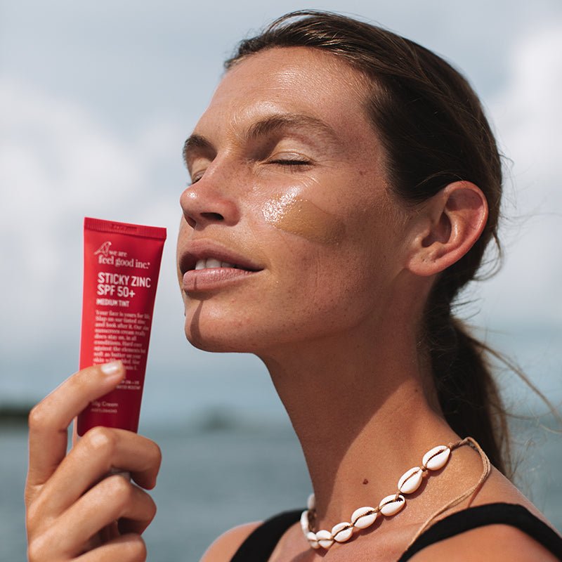 Find Sticky Zinc Medium Tint SPF50+ 50g - We Are Feel Good Inc. at Bungalow Trading Co.