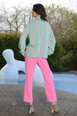 Find Stride & True Trouser Pink - Coop by Trelise Cooper at Bungalow Trading Co.