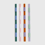 Find Striped Straw Set of 4 Mixed - Fazeek at Bungalow Trading Co.