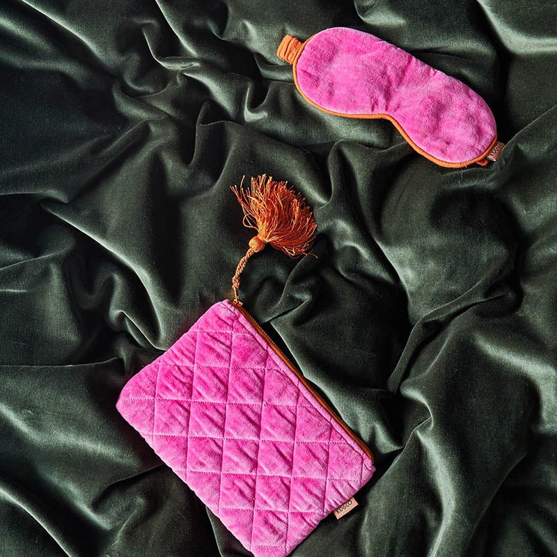 Find Sweet Talker Velvet Cosmetics Purse - Kip & Co at Bungalow Trading Co.