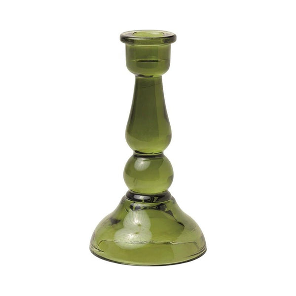Find Tall Green Glass Candle Holder - Paddywax at Bungalow Trading Co.