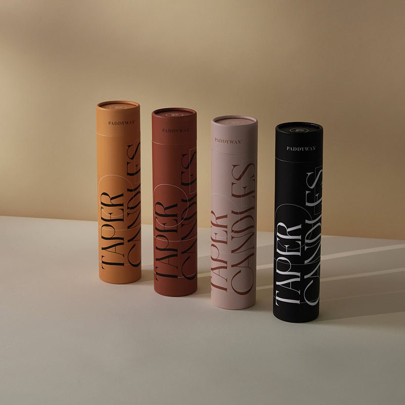 Find Taper Candle Pink + Blush Set of 4 - Paddywax at Bungalow Trading Co.
