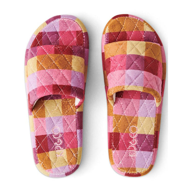 Find Tuttii Frutti Quilted Velvet Slippers - Kip & Co at Bungalow Trading Co.