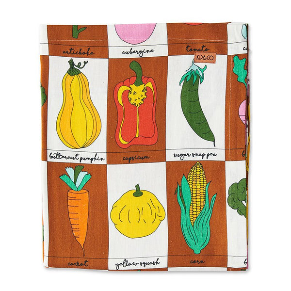 Find Vegie Box Linen Tablecloth 145x270cm - Kip & Co at Bungalow Trading Co.