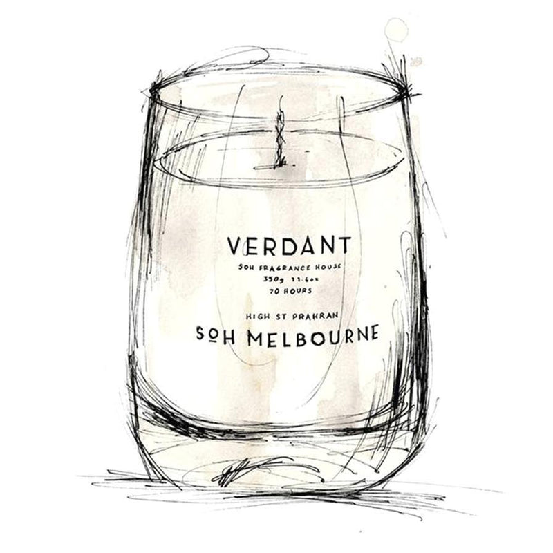 Find Verdant White Matte Candle 350G - SOH at Bungalow Trading Co.