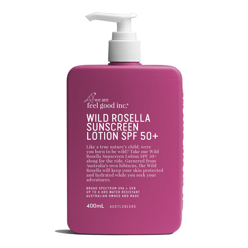 Find Wild Rosella Sunscreen SPF50+ 400ml - We Are Feel Good Inc. at Bungalow Trading Co.