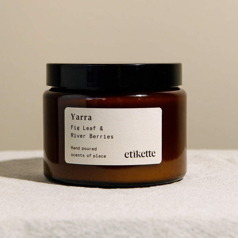 Find Yarra 500ml Double Wick Candle - Etikette at Bungalow Trading Co.