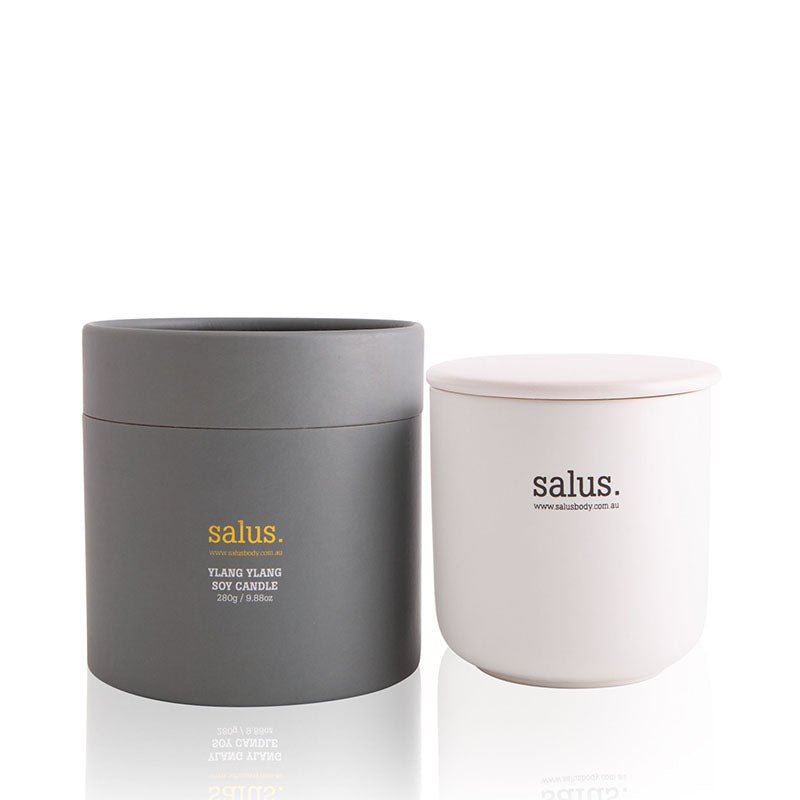 Find Ylang Ylang Soy Porcelain Candle - Salus at Bungalow Trading Co.