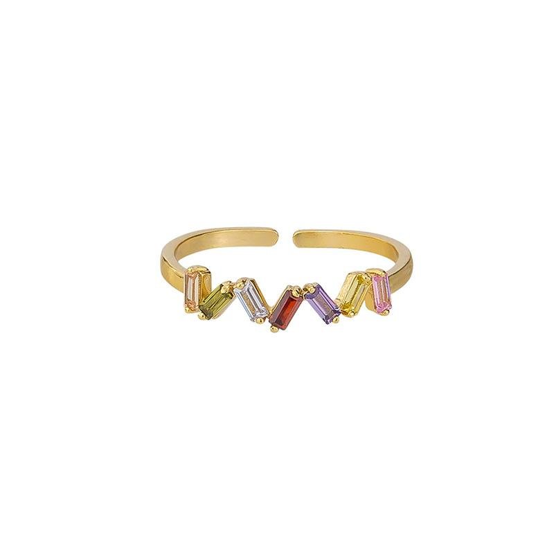 Find Zig Zag Multi Crystal Ring - Tiger Tree at Bungalow Trading Co.