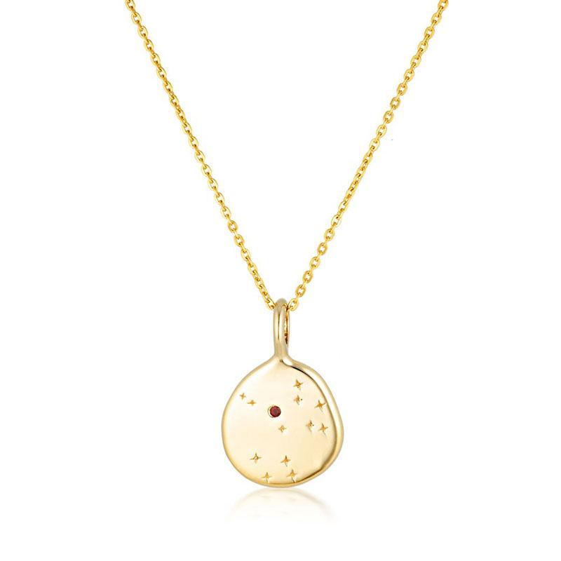 Find Zodiac Necklace Gold - Linda Tahija at Bungalow Trading Co.